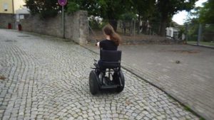 Liese's Blumil electric wheelchair ride