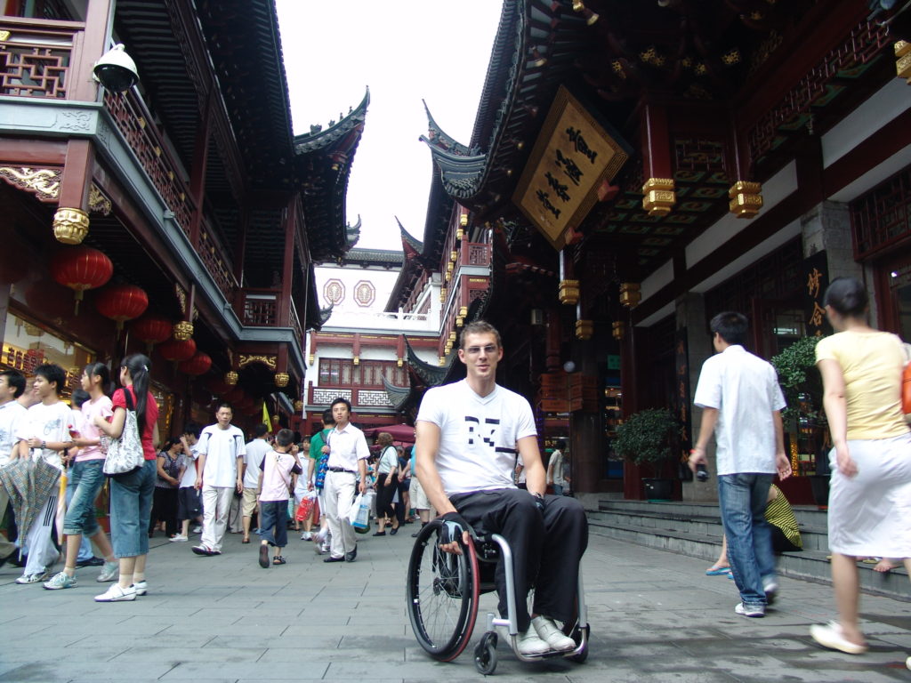 Shanghai, China, streets, Milo's accessibility rating, Blumil wheelchair