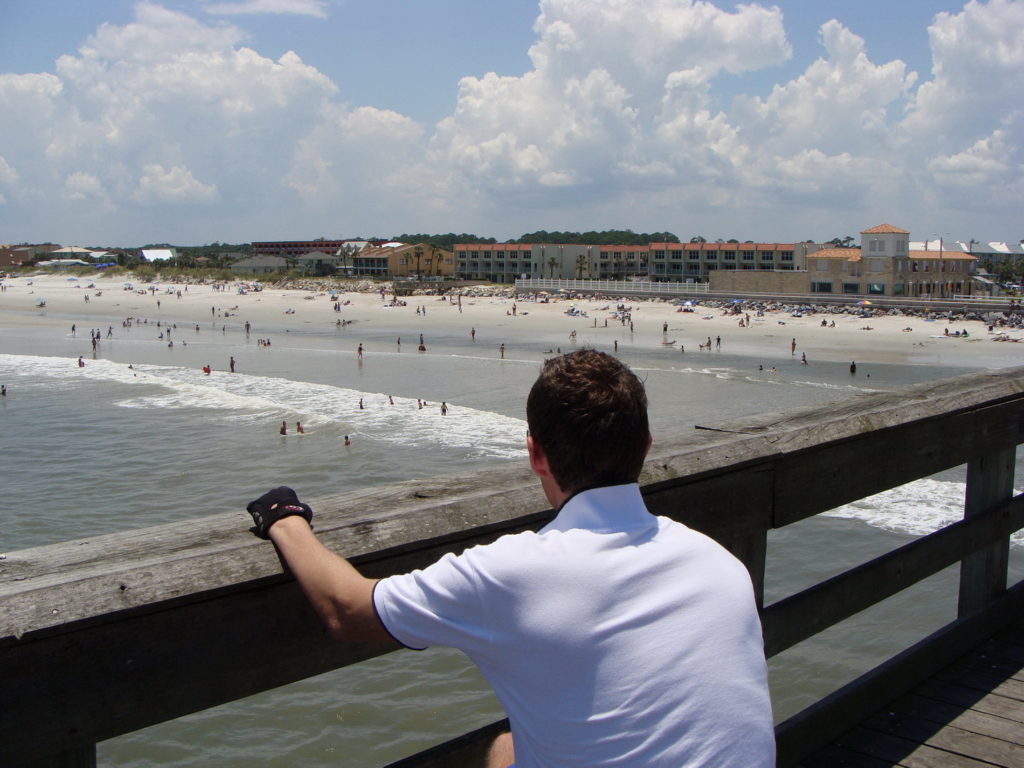 Enjoying the sun on beaches of Fort Myers, Florida, United States