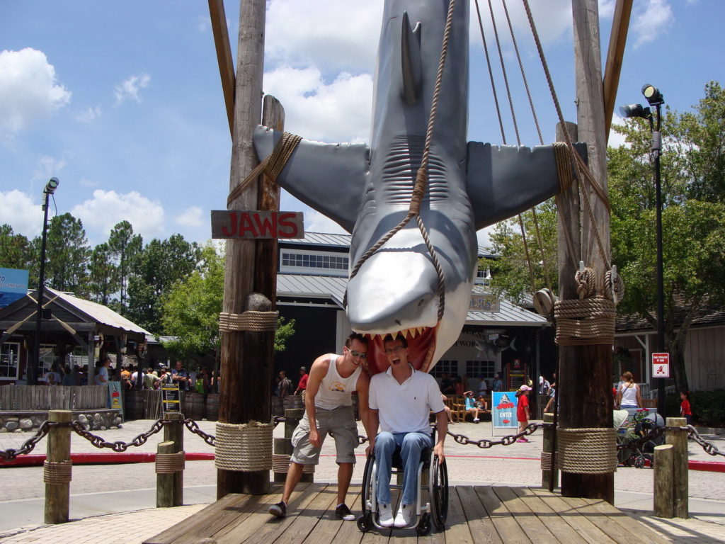 Orlando, Florida, Universal Studios Florida, Shark, Blumil wheelchair, accessible travel