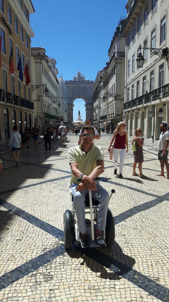 Terreiro do Paco, Portugal, Lisbon, accessible traveling, travel in an electric wheelchair