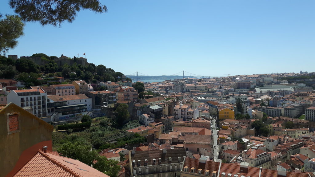 Alfama neightbourhood, Lisbon, Portugal, accessible traveling, travel in an electric wheelchair