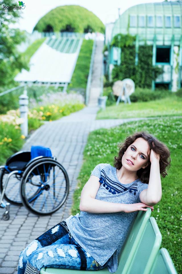 Miss Wheelchair World, beauty contest in Warsaw, Poland, electric wheelchair