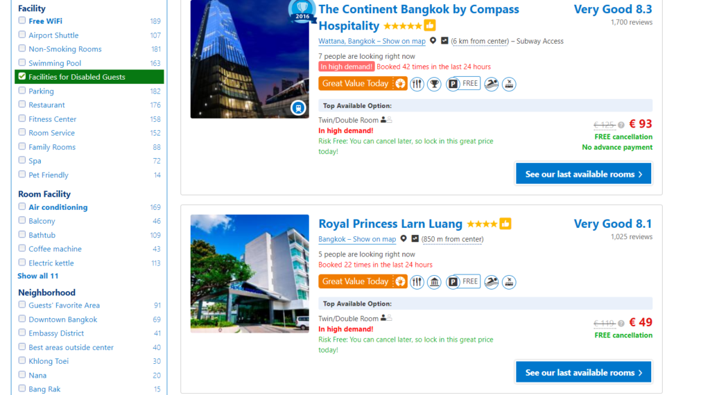 Booking.com, hotels, booking a hotel, accessible travel, electric wheelchair