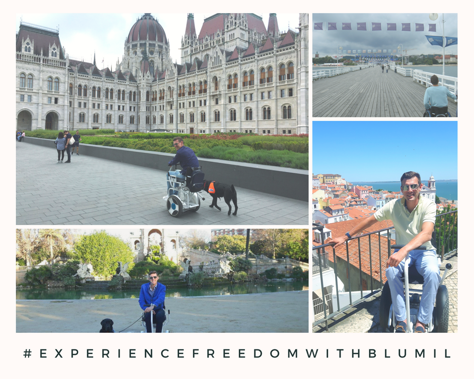 experience freedom, Blumil, experience freedom with Blumil electric wheelchair, accessible travel, 