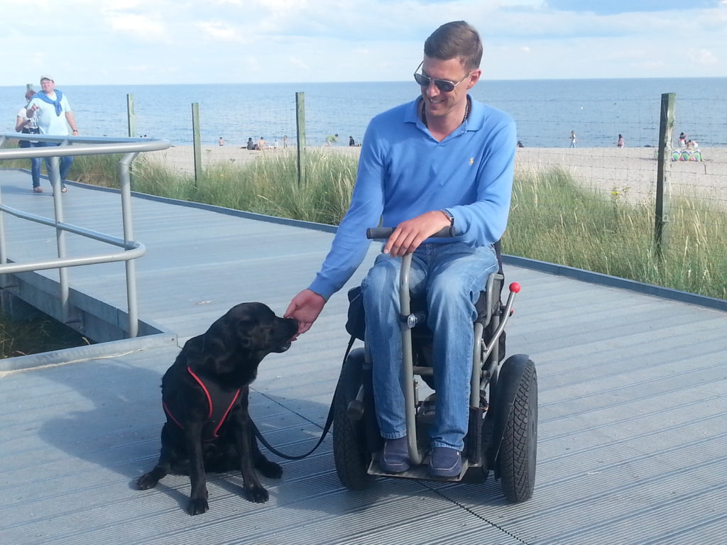 Accessible travel in an electric wheelchair, Poland