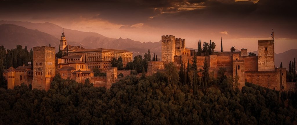 Alhambra, palace, Spain, Andalusia, Granada, electric wheelchair, accessible travel